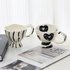 Retro Handheld Mug, Irregular and Irregular Shaped Water Cup, Unique Design, Creative Ceramic Water Cup, Couple Coffee Cup
