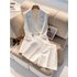 Women’s Clothing Summer Petite Outfit High End Important Occasions White Vest Shorts Suit For Women