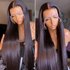 hot selling HD 13×4 Glulss Front Human Hair Wigs For Womn Pr Pluckd Straight 13×6 Transparnt Lac Frontal Wig On Claranc