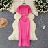 Women’s Clothing Retro Knitted Dress Autumn Women’s Knitted Sweater New Fashion High End Temperament Slim Long Skirt
