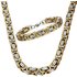 Hot Selling Gold Hip Hop Titanium Steel Cuban Bibi Neck Necklace Sweater Chain Male