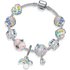 Pan Family Sky Love Flower Ring Rainbow Pendant Birthday Gift Women’s Alloy Bracelet