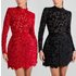 Women’s Clothing Autumn And Winter Long Sleeved Zipper Dress Casual Fashion Party Dress