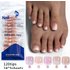 Short Square Wearable Toenail Pieces 120 Pieces In A Bag Retro Simple Gradient Wearable Toenail Pieces