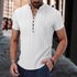 Men’s Clothing Summer New Men’s Jacquard Shirt Stand Collar Casual Short Sleeved Shirt