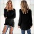 Women’s Long Sleeve Casual Sweater Top – Soft Cotton Blend, Loose Fit, Round Neck, Multiple Colors & Sizes (S-5XL)