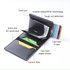 New Crazy Horse Leather Men’s Wallet Automatic Pop Up Credit Card Box Ultra Thin RFID Anti Theft Card Holder Metal Card Holder