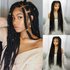 360 ° full lace African heavy handmade woven wig braid headband with baby hair 32inch long