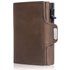 Pop-Up Credit Card Case With RFID Protection Genuine Leather Wallet With Compartt For Notes And Coins For Men And