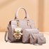 Luggage & Bags  women’s bag new style women’s oblique hand held handbag four piece fashion bag set wholesale