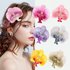 Pure Desire Style Pearl Butterfly Orchid Hairpin Side Clip Head Flower Simulation Flower Hairpin Clip Headdress Photo Hair Accessories