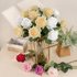 INS style sweetheart rose artificial flower manufacturer home decoration cross-border wedding wholesale artificial flower MW60004