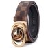 Men’s fashion letter ratchet belt,,alloy automatic buckle belt, suitable for work, business and leisure