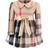 Girls plaid dress 2024 spring and autumn children’s  children’s dress small and medium-sized children’s baby princess dress