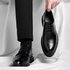Men’s Dress Shoes Heightening 6cm Business Formal Wedding Groom Shoes Thick Bottom Leather Rubber Sole Adult Footwear