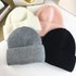 Unisex Winter rabbit hair knitted hat women’s autumn and winter warm thick earmuff hat fashion woolen hat tide