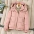 Women’s Short Padded Jacket With Hood – Lightweight Quilted Winter Coat, Loose Fit, Zipper Closure, Polyester Shell
