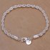 Noble Luxury Design NEW Silver Plated Women’s Twisted Rope Solid Bangle Bracelet Chain Wristband Fashion Jewelry