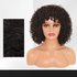 Wig head cover female chemical fiber high temperature silk small roll caterpillar long curly hair head cover