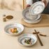 Ceramic Dinner Plates Set – Japanese-Style Deep Dish Plates For Home Dining New Design Tableware