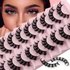 10-Pairs Russian Volume False Eyelashes – D-Curl & Fluffy (Natural Look, Lash Extension & Grafting)