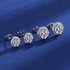 High Carbon Diamond Round Earrings For Women – Silver Plated Fashion Jewelry (Hot Selling Ladies Accessories)
