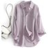 Women’s Clothing Spring And Summer Loose Breathable Tencel Long Sleeved Shirt Design Casual Shirt Sun Protection Clothing For Women
