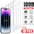 4PCS Tempered Glass For IPhone 17 16 15 11 14 12 13 Pro Max XR X XSMax 16E 17Air 15Plus 13Mini Screen Protector On For IPhone 7 8 6 Plus SE4 Glass