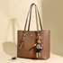 Women’s Leather Tote Bag For Work & Travel, Large Capacity Shoulder Bag With Zipper Closure, Stylish & Versatile Handbag For Everyday Use Tote Bag