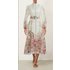 Lantern Sleeve Printed Shirt Dress – High Waist Long Skirt With Niche Autumn/Winter Design