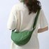 Solid Color Women’s Portable Shoulder Simple Female Nylon Cloth Padded Crossbody Bas Travel Purse Handbas Messener