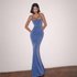Chic Backless Evening Dress – Halter Neck Bodycon Gown With Satin Fabric & Waist Tie Elegant Formal Dress For Parties