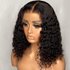 Human Hair Wigs For Women Brazilian Deep Wave Frontal Wig 180 Density Transparent 13X4 Lace Wig Jerry Curl Bob PrePlucked Remy