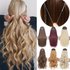MERISIHAIR Synthetic No Clip Wave Extensions Hidden Secret False Hairpiece One Fish Line Fake Hair Piece