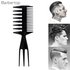 Professional Double Side Tooth Combs Fish Bone Shape Hair Brush Barber Hair Dyeing Cutting Coloring Brush Man Hairstyling Tool