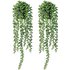 Fake Hanging Plants Artificial Succulent Lover’s Tears Fake Plants Pearl String Beads Potted Plants