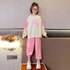 Girls‘ hoodie set, 2024 new trendy spring autumn clothing, two pieces for girls and children’s sports