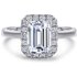 Women’s Jewelry Sterling Silver Combination Ring Set Proposal Wedding Ring Princess Square S925 Silver Ring Set