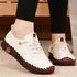 Stock pure hand-stitched line large size cross-border student shoes female independent station flat mother single shoe casual shoes