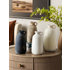 1pc Mid-Century Style Design Classical Ceramic Vase Thin Bottle Mouth With Handle Holding Water Vase For Central Asian Style Design Decorative Vase