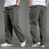 Summer New Style Men’s Cotton Casual Cargo Thin Loose Large Elastic Waist Straight Pants