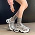 New All Match Small Size Super Hot Red Dad Shoes Women’s Height Enhancing Thick Soled Breathable Sports Shoes