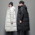 Men’s Clothing New cotton Jacket Men’s Mid Length Men’s Winter Warm Coat Men’s And Women’s Same Style White Duck cotton Couple Winter Clothes