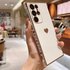 Love Heart Side Pattern Silicone Cover For Samsung Galaxy S23 S22 S21 Plus Ultra S21 FE S20 FE S23 Ultra S 23 22 5G