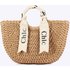 Women’s Bags Letter Silk Scarf Wrap Hand Woven Bag Outing Holiday Hand Held Moon Bag Solid Color Paper Rope Hand Held Woven Women’s Bag