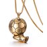 Fashion Soccer Shoe Sneaker Pendant Necklace Football Stainless Steel Chain Necklaces for Men Hip Hop Sports Charm Jewelry