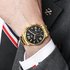 new casual steel band men’s quartz watch sports large dial  three eyes non-mechanical calendar temperament watch