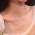 French Retro Olive White Dia Mini Pendant Starry Sky Ins Niche Sparkling Necklace Female