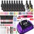 Nail Set Acrylic Nail Kit for Nail Extension Gel Nail Polish Set Quick Building Poly UV Gel Set With LED Nail Lamp Nail Tool Set