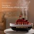Luxury Cruise Ship USB Aromatherapy Diffuser With Dual Mist, 7-Color LED, Ultrasonic Humidifier For Home & Office